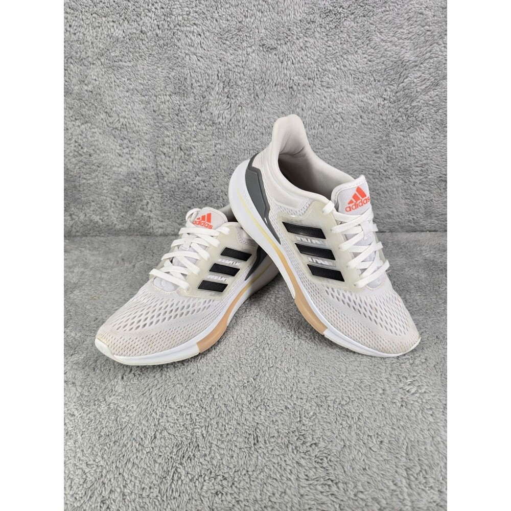 Adidas White Grey Coral Athletic Running Sneakers